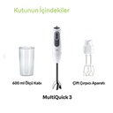Braun Multiquick 3 MQ3105WH El Blender Seti Beyaz