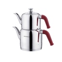 Korkmaz Riva Kırmızı Çaydanlık Takımı 1.9 lt A189