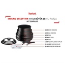 Tefal Ingenio Exception Titanyum 6X Büyük Set 12 Parça