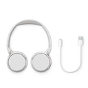 Philips TAH3209WT Kablosuz Kulak Üstü Kulaklık Dinamik Bas, Bluetooth, Çok Noktalı Bağlantı 25 Saat İpek Beyazı