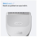 Braun Vücut Tıraş Makinesi Series 3, +3 Aksesuar, Su Geçirmez, BG3530