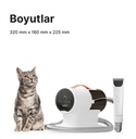 Xenon Smart Evcil Hayvan Bakım Seti Tüy Toplama ve Traş Makinesi, Mobil Kontrol, Kedi ve Köpek Uyumlu (X6301)