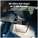 Xenon Smart Vesta Araç Kamerası 2K 4MP F1.6 Gece Görüş, WiFi Uygulama Kontrol, IPS Ekran, 256GB SD Destekli (X6450)