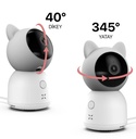 Xenon Smart Bebek Kamerası 3MP 5 Inch Monitör, Mobil Takip, Ağlama Algılama, 360° Gece Görüş, RGB Lambalı (X7202)