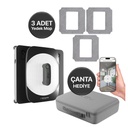 Xenon Smart Cam Silme Robotu (Elo) Kumandalı, Mobil Kontrol, Ultra Sessiz, 4 Sensör, Su Püskürtmeli (X8681)