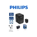 Philips CHP9000BK/62 65 W 2xUSB-C, 1xUSB-A Evrensel GaN Şarj Cihazı Siyah