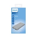 Philips DLP1812PV 10.000 mAh 2xUSB-A 2.1A, USB-C Çıkış Taşınabilir Şarj Cihazı Gümüş