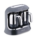 Korkmaz A861-09 Kahvekolik Twin Kahve Makinesi Cosmica/Krom