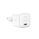 Aukey PA-B1T-WH 20W Omnia II Mini GaN PD QC 3.0 Type C Hızlı Şarj Adaptörü Beyaz